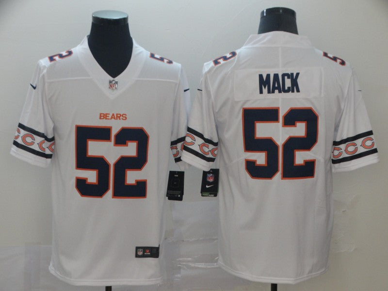 Men's Chicago Bears #52 Khalil Mack White Game Jersey1 football jersey product view 1