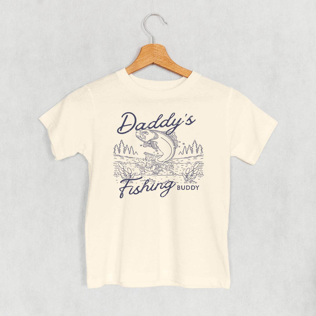 Daddy's Fishing Buddy (Kids) Unisex T-shirt, Sweatshirt, Hoodie, Long Sleeve Tee - T-Shirt, Sweatshirt, Hoodie