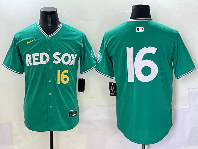 Men's Boston Red Sox Jarren Duran Green 2025 City Connect Limited Player Jersey baseball jersey product view 1