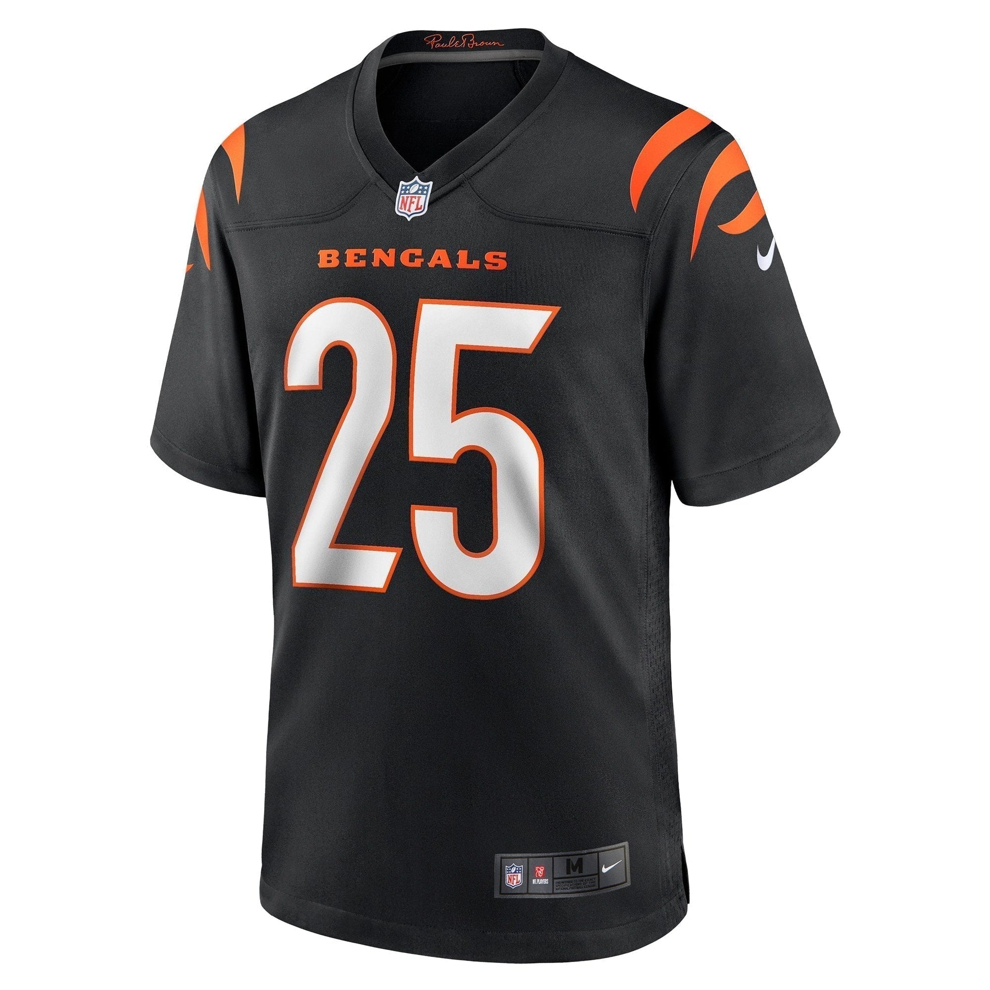 Chris Evans Cincinnati Bengals Game Jersey - Black football jersey product view 2