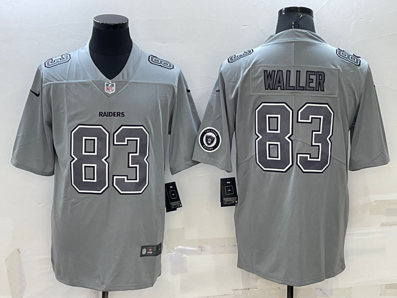 Men's Las Vegas Raiders Darren Waller Gray Atmosphere Fashion Game Jersey football jersey product view 1