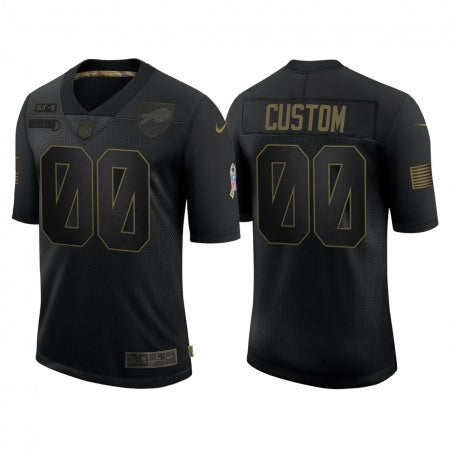 Men's Buffalo Bills Customized 2020 Black Salute To Service Limited Stitched Jersey football jersey product view 1