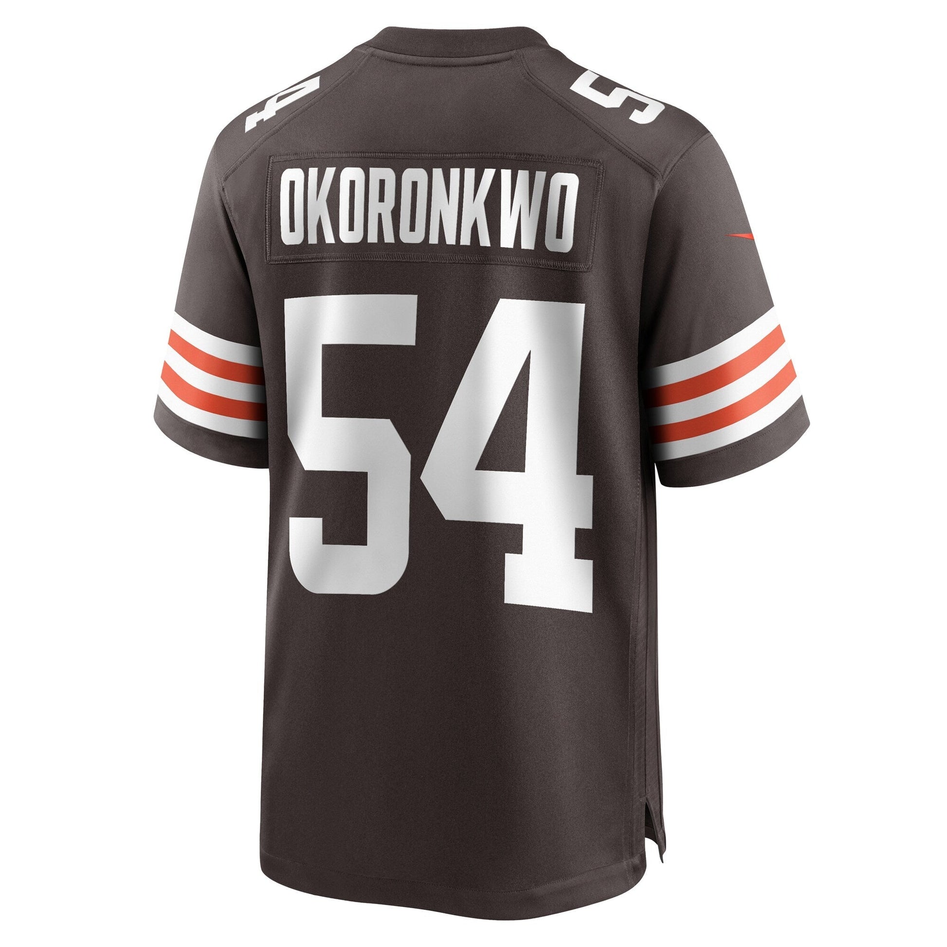 Ogbonnia Okoronkwo Cleveland Browns Game Jersey - Brown football jersey product view 3