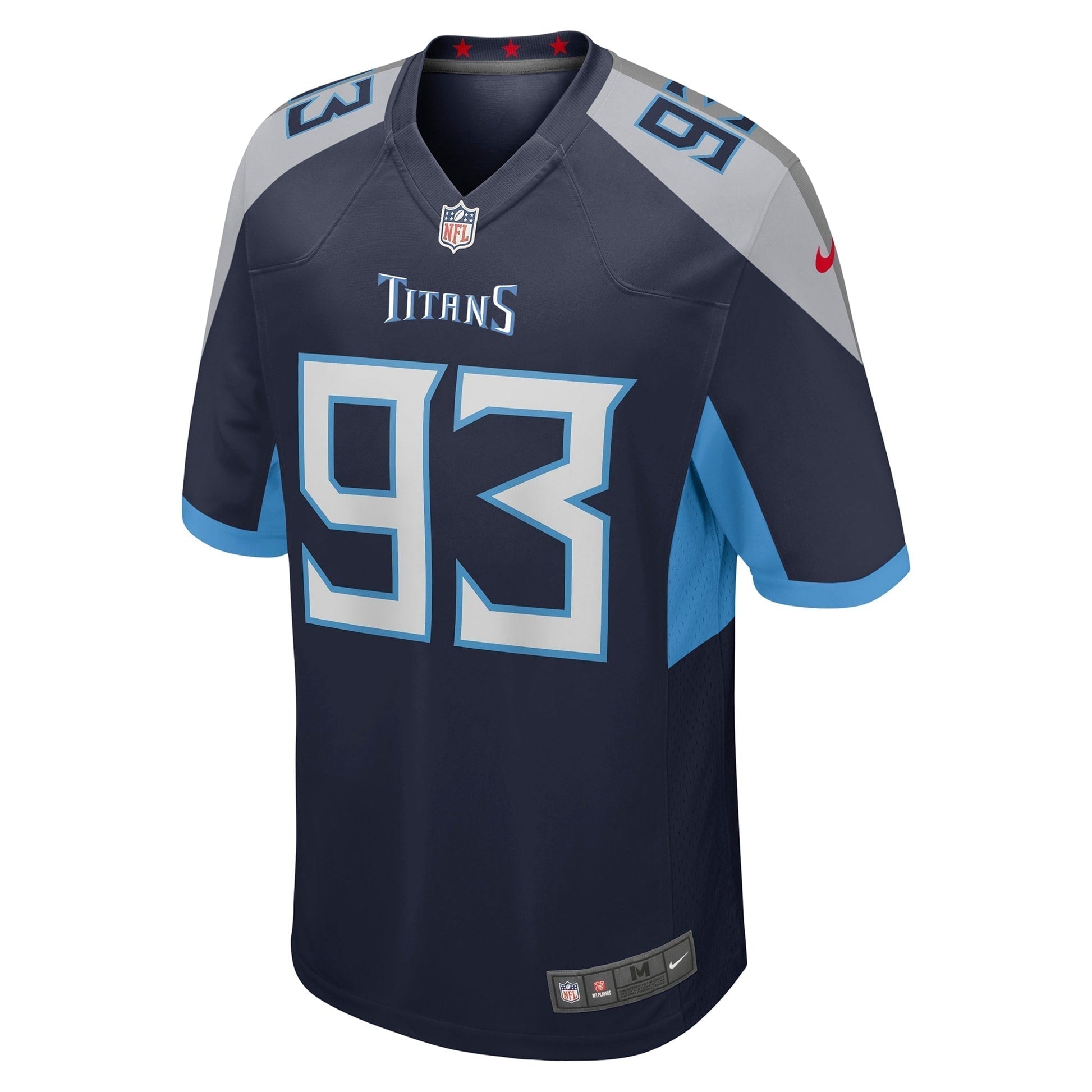 T'Vondre Sweat Tennessee Titans Team Game Jersey - Navy football jersey product view 2