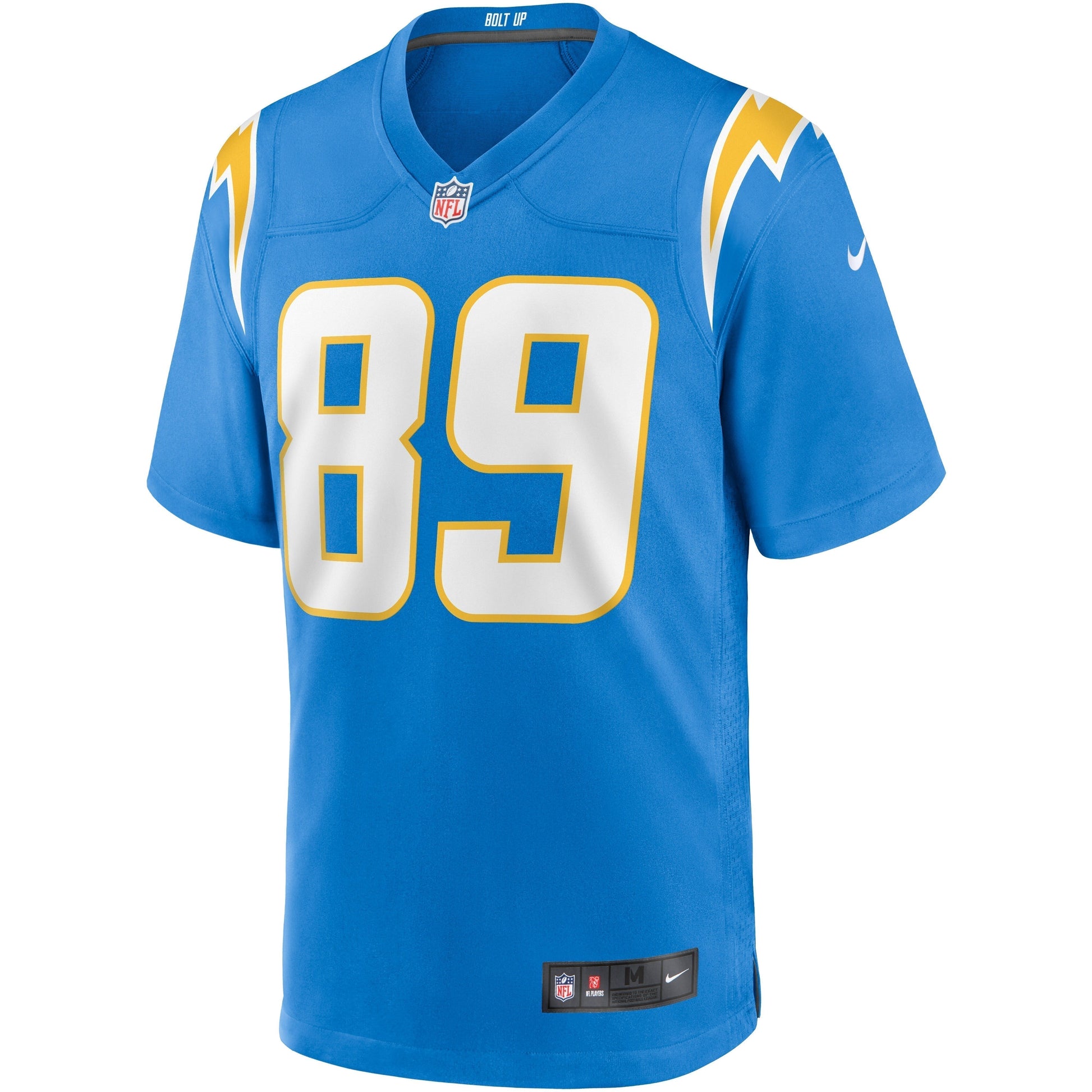 Donald Parham Jr. Los Angeles Chargers Game Jersey - Powder Blue football jersey product view 2