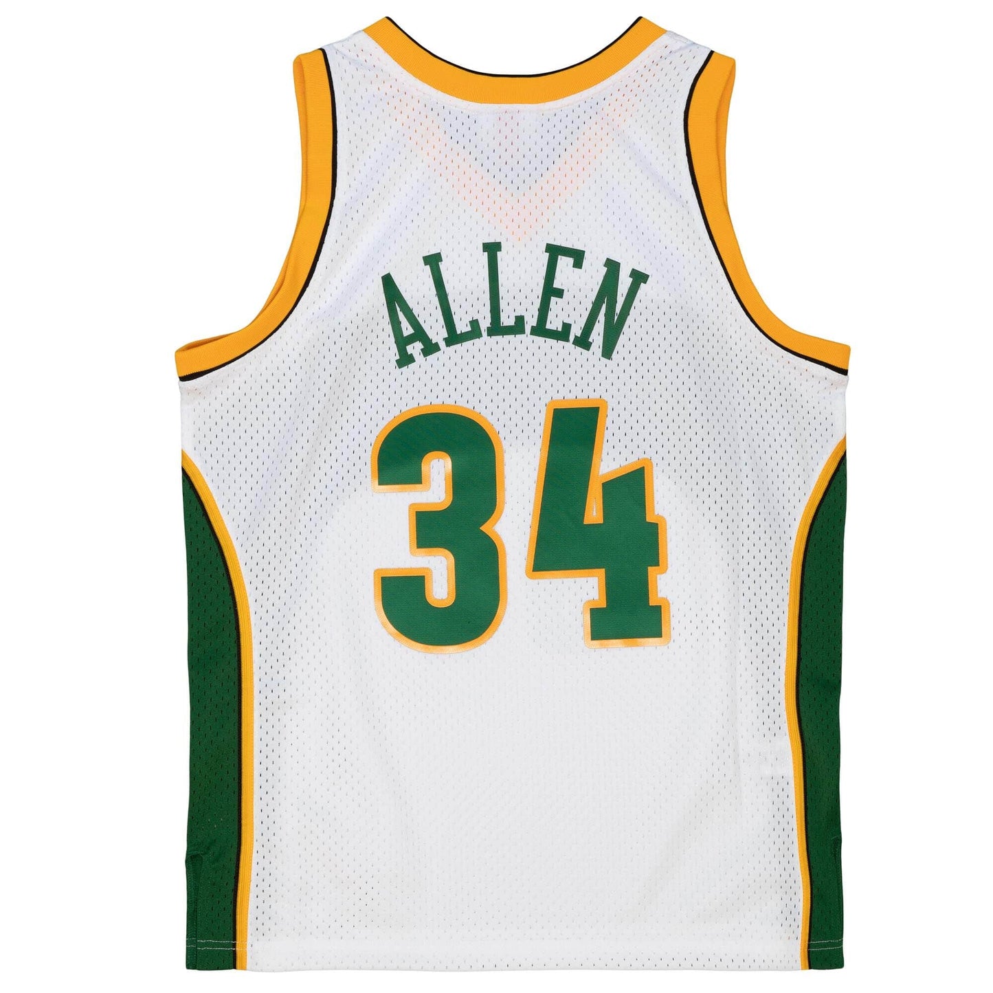 SuperSonics No. 34 white 06-07 Mitchell retro jersey - Ray Allen basketball jersey product view 2