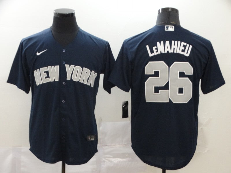 Men's New York Yankees DJ LeMahieu #26 Navy Replica Player Jersey baseball jersey product view 1