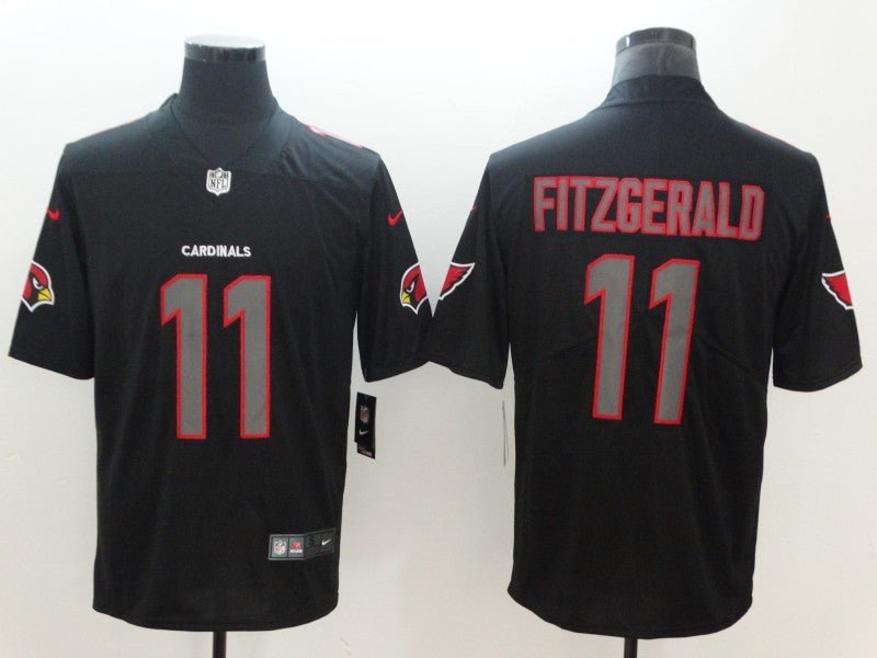 Men's Arizona Cardinals Larry Fitzgerald #11 Black Player Jersey1 football jersey product view 1