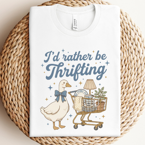 Thrifting Goose Graphic Tee Unisex T-shirt, Sweatshirt, Hoodie, Long Sleeve Tee - T-Shirt, Sweatshirt, Hoodie