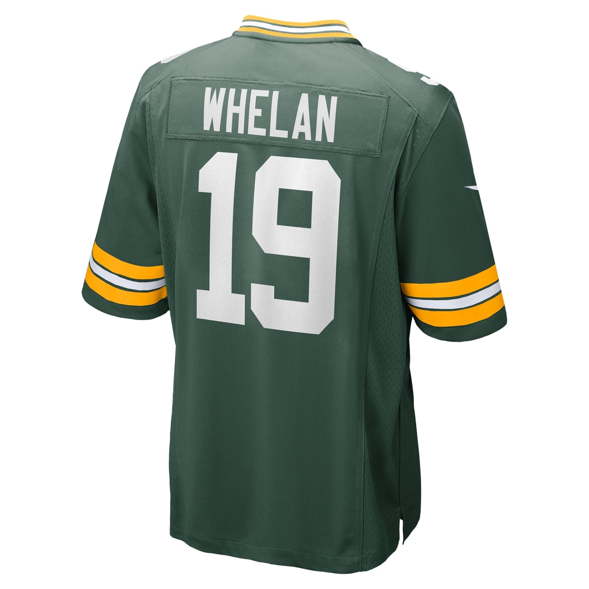 Daniel Whelan Green Bay Packers Game Jersey - Green football jersey product view 3