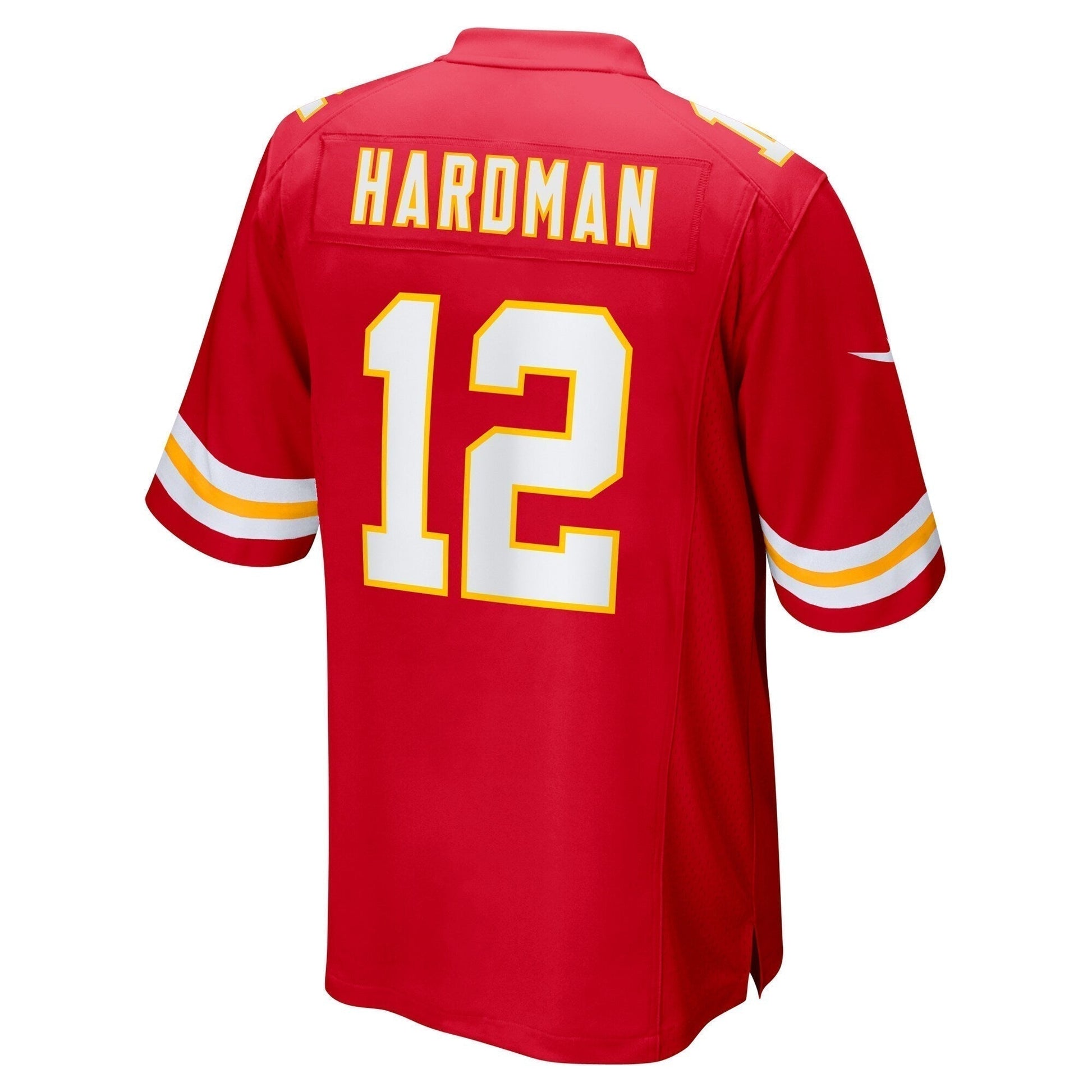 Mecole Hardman Kansas City Chiefs Game Jersey - Red football jersey product view 3