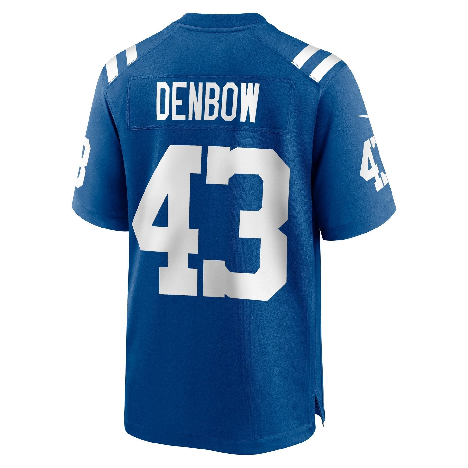 Trevor Denbow Indianapolis Colts Game Jersey - Royal football jersey product view 3