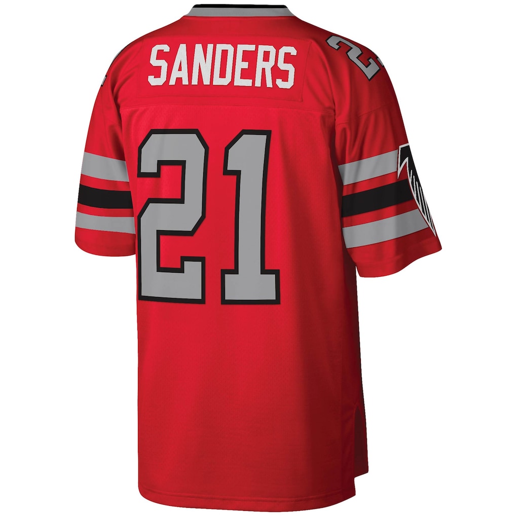 A.Falcons #21 Deion Sanders Red Legacy Replica Jersey football jersey product view 1