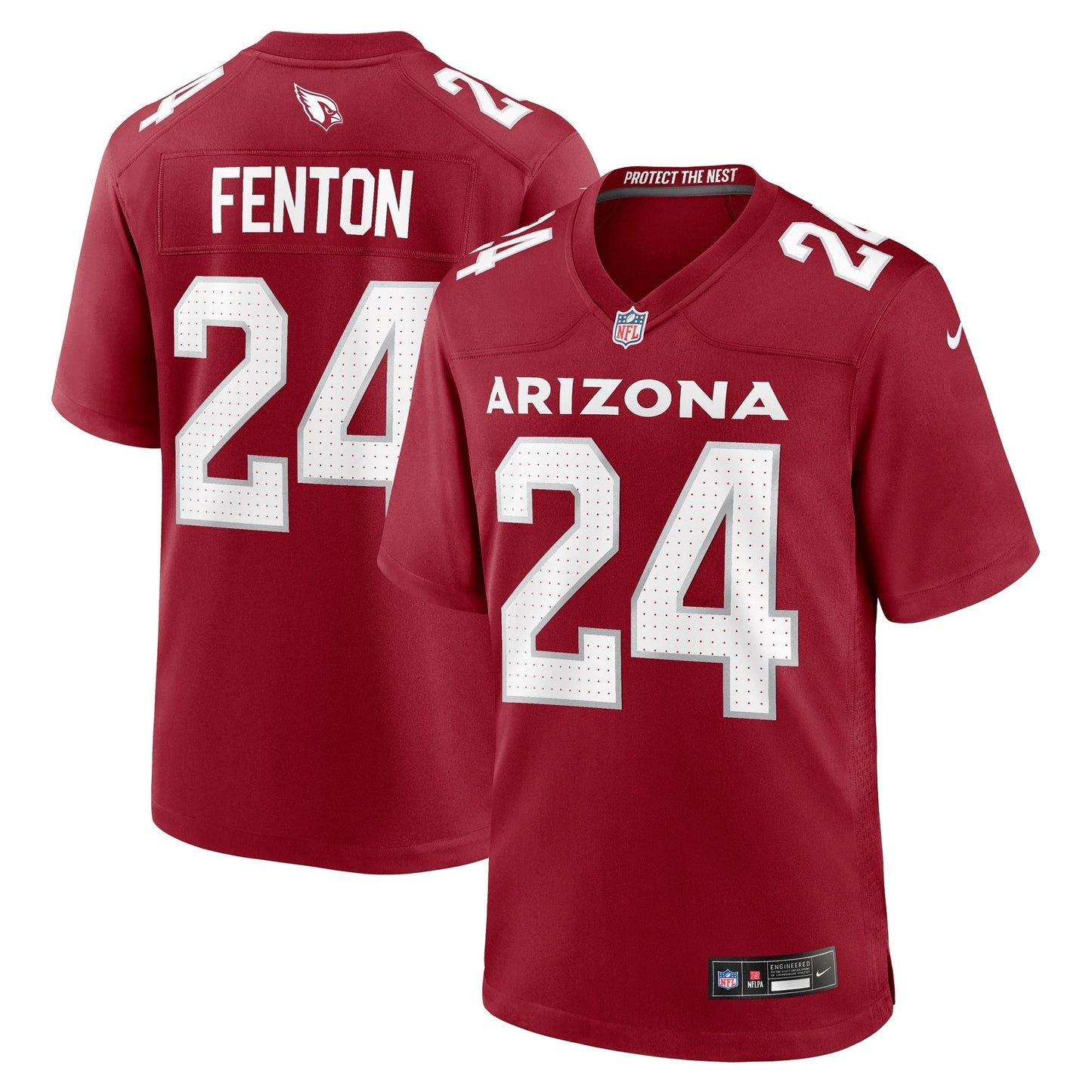 Rashad Fenton Arizona Cardinals Game Jersey - Cardinal football jersey product view 1