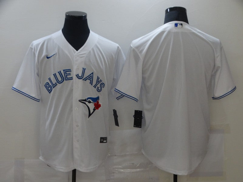 Men's Toronto Blue Jays White Home Blank Replica Jersey baseball jersey product view 1