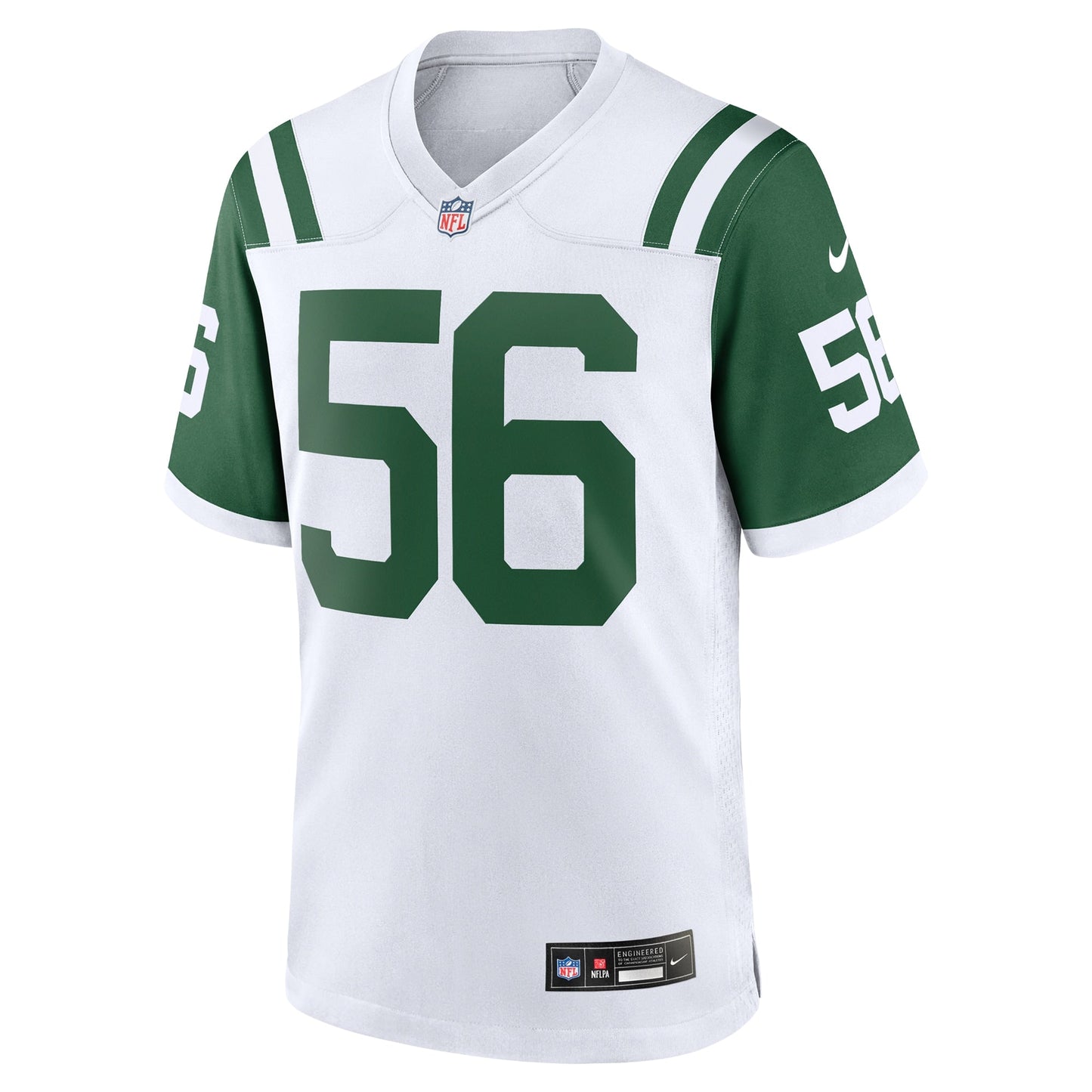 Quincy Williams New York Jets Classic Alternate Game Jersey - White football jersey product view 2