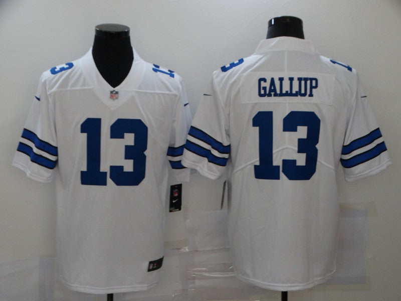 Men's Dallas Cowboys Michael Gallup White Game Player Jersey football jersey product view 1