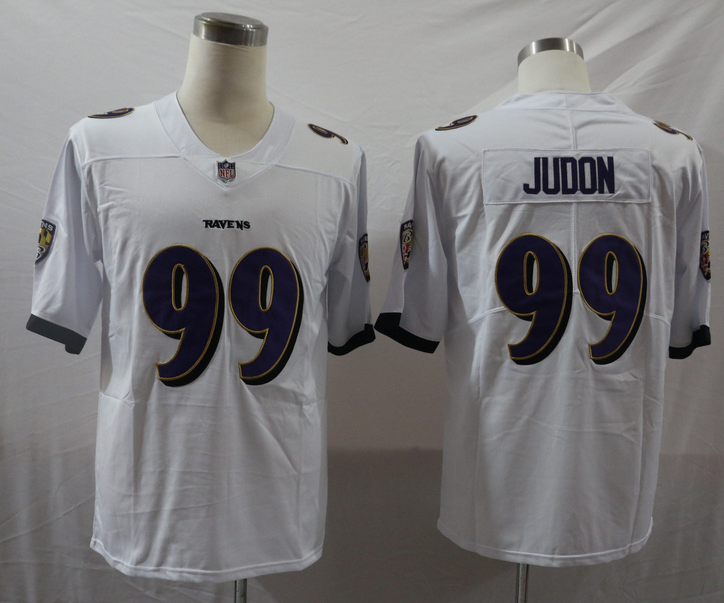 Men's Baltimore Ravens Matthew Judon #99 White Game Jersey1 football jersey product view 1
