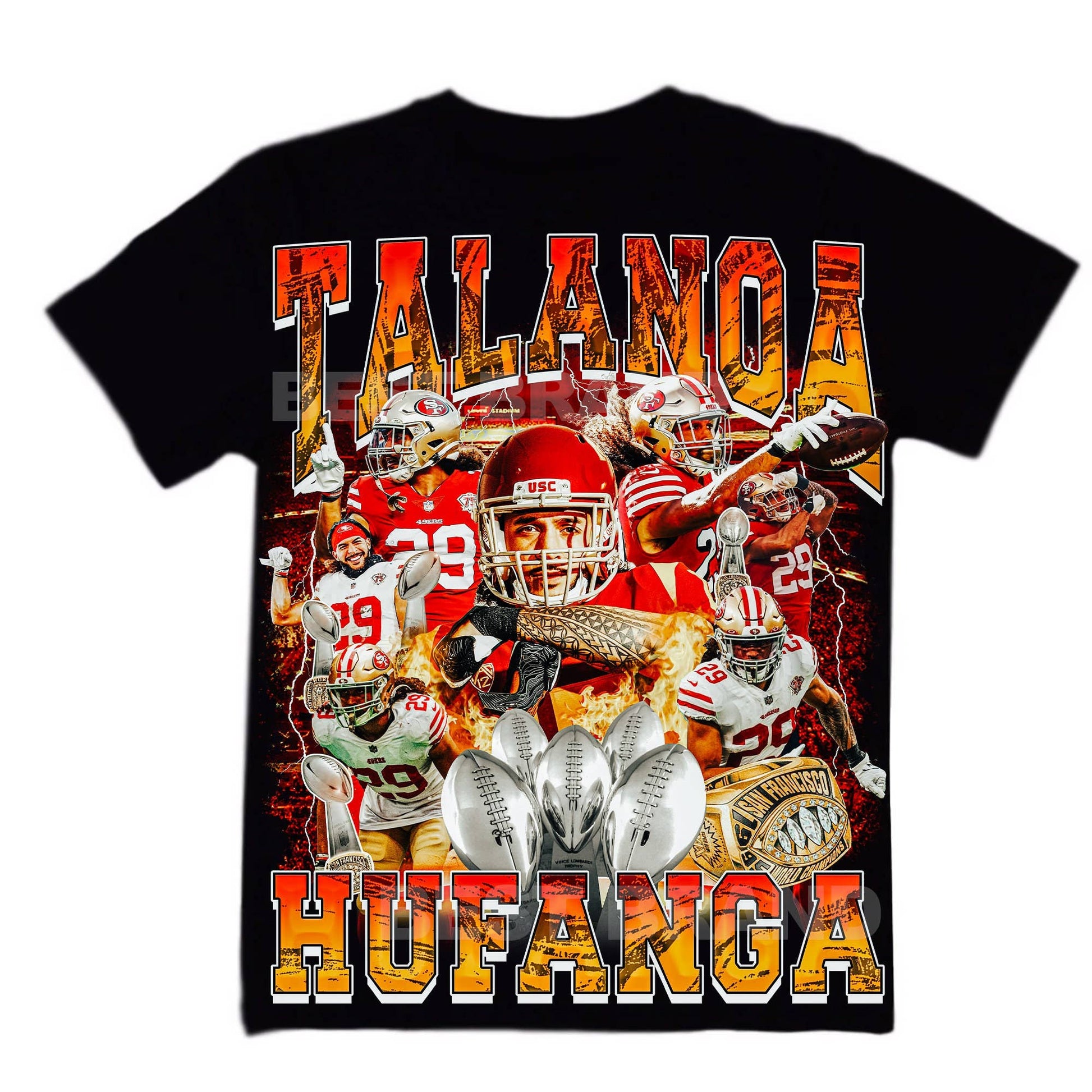 Talanoa Hufanga Retro Vintage Oversized Football Tee Unisex T-shirt, Sweatshirt, Hoodie, Long Sleeve Tee - T-Shirt, Sweatshirt, Hoodie