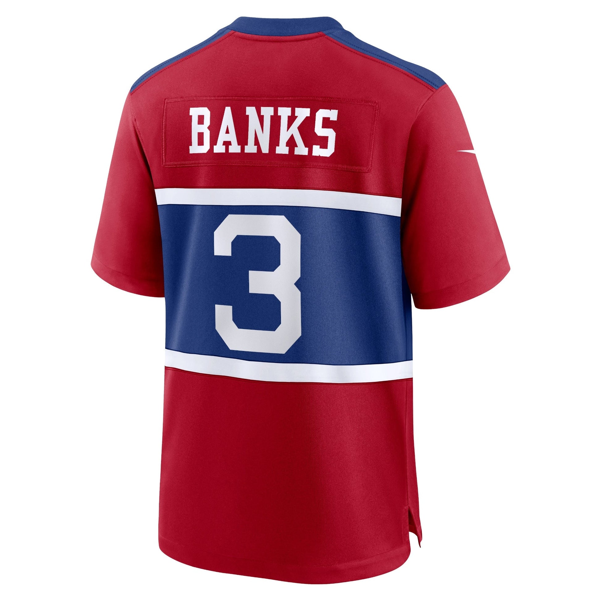 Deonte Banks New York Giants Alternate Game Jersey - Century Red football jersey product view 3