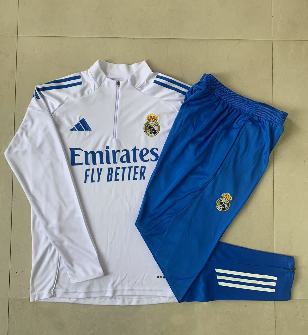 2526 Half Real Madrid White sports jersey product view 2