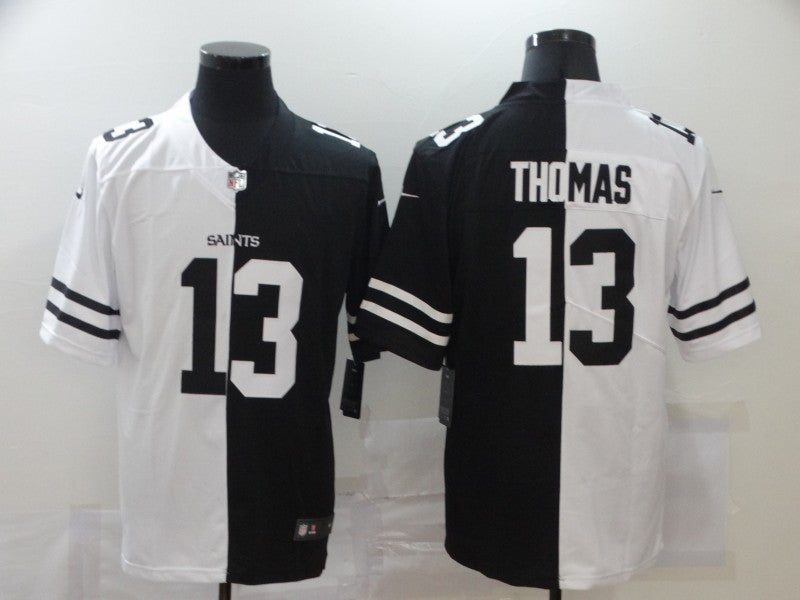 Men's New Orleans Saints Michael Thomas #13 Black/White Game Jersey1 football jersey product view 1