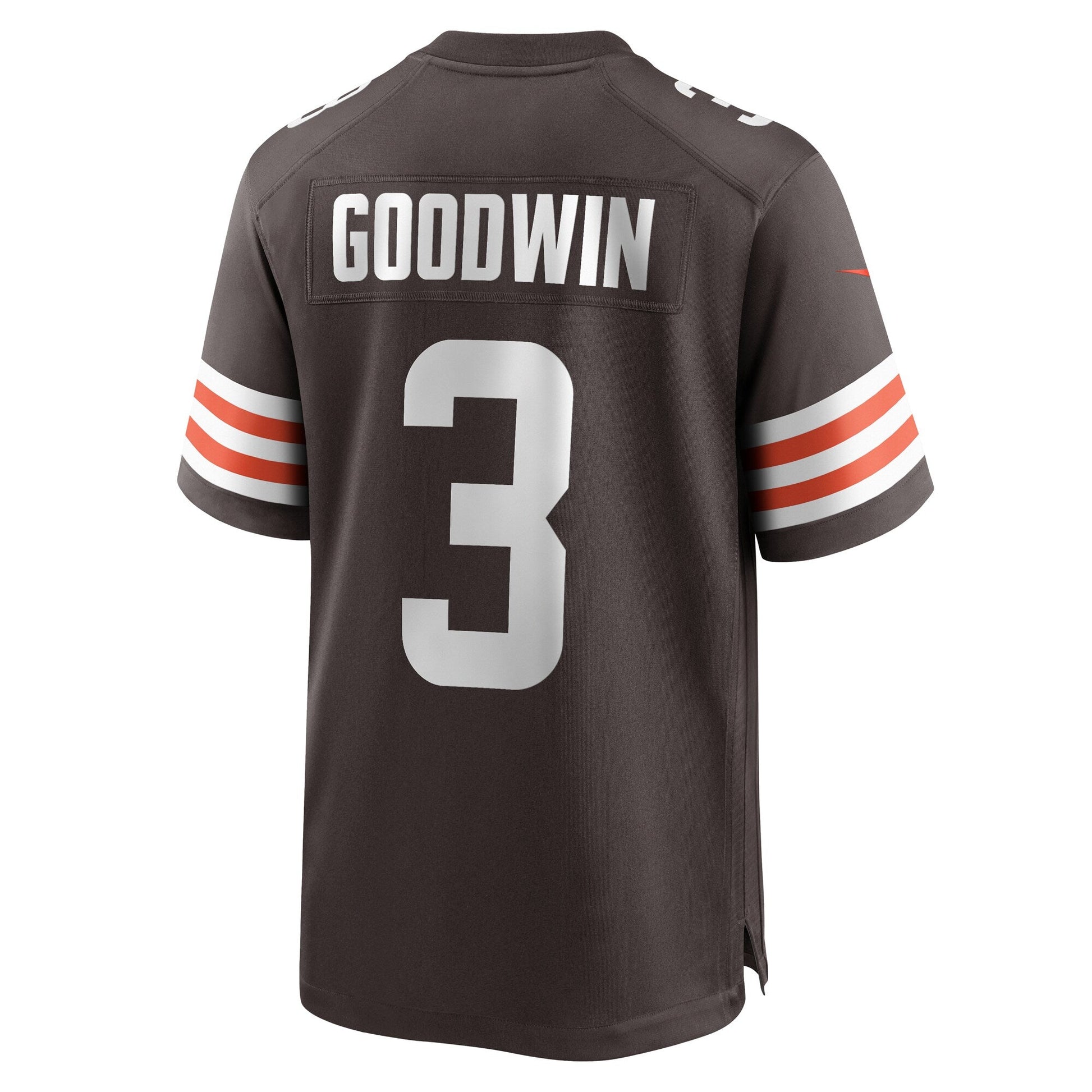 Marquise Goodwin Cleveland Browns Team Game Jersey - Brown football jersey product view 3