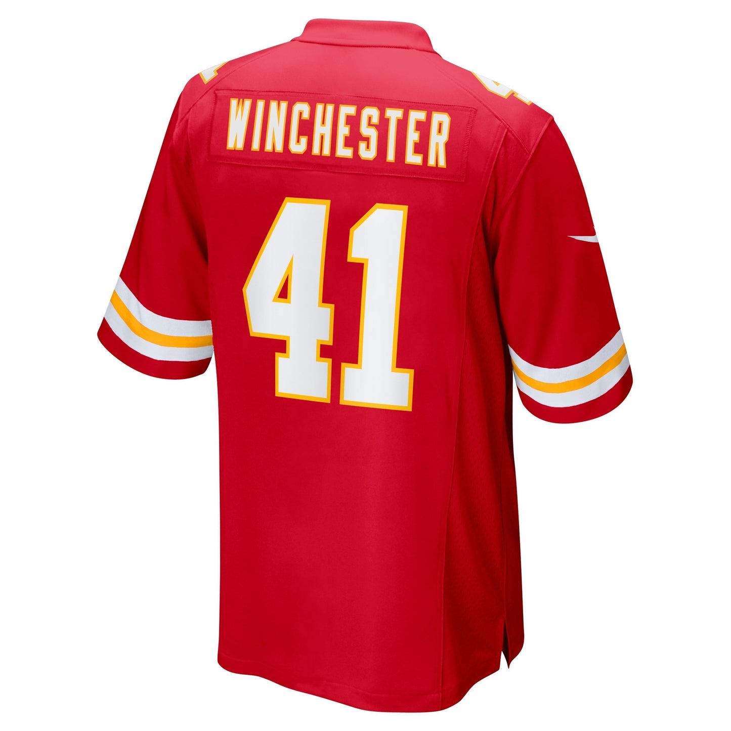 James Winchester Kansas City Chiefs Game Jersey - Red football jersey product view 3