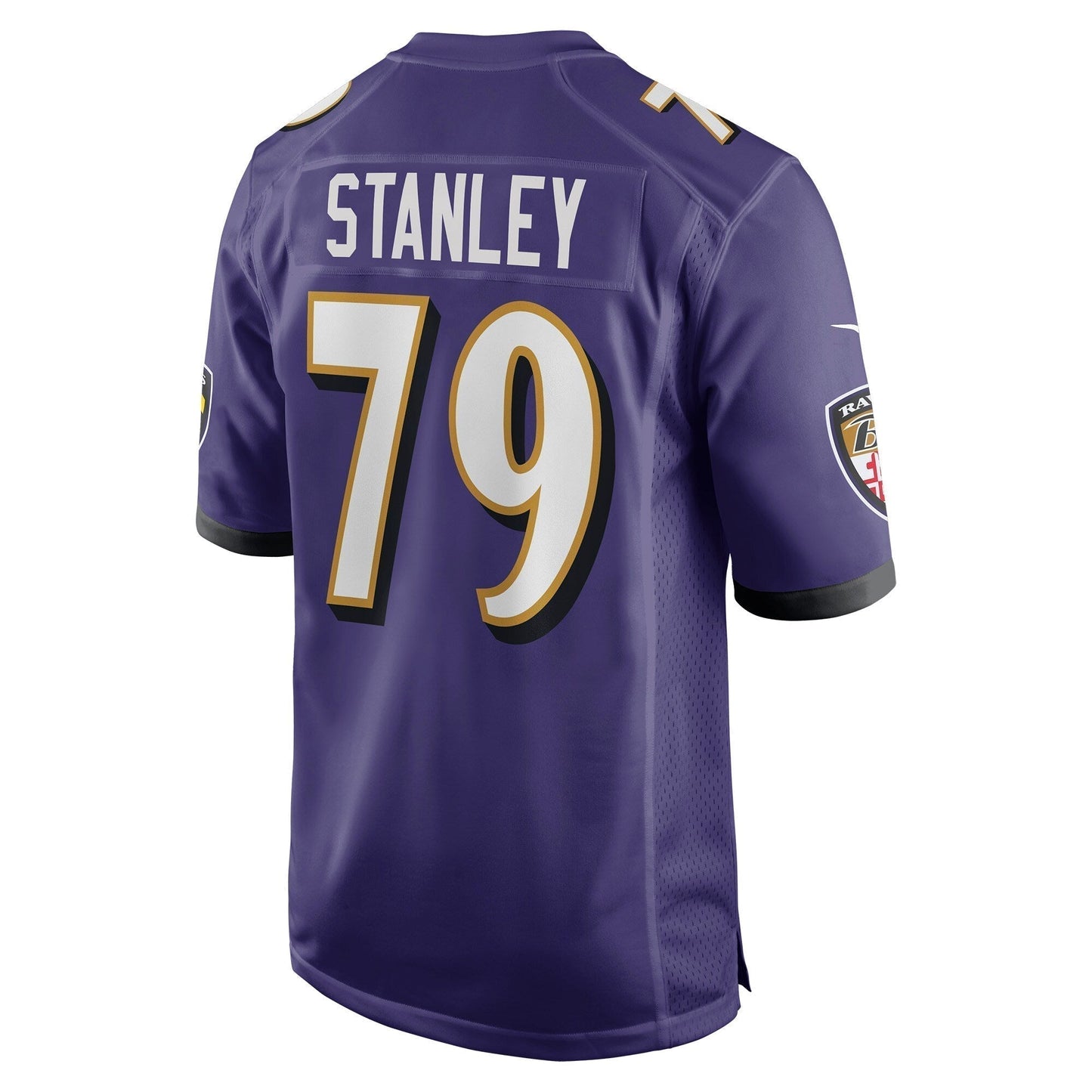 Ronnie Stanley Baltimore Ravens Game Jersey - Purple football jersey product view 3