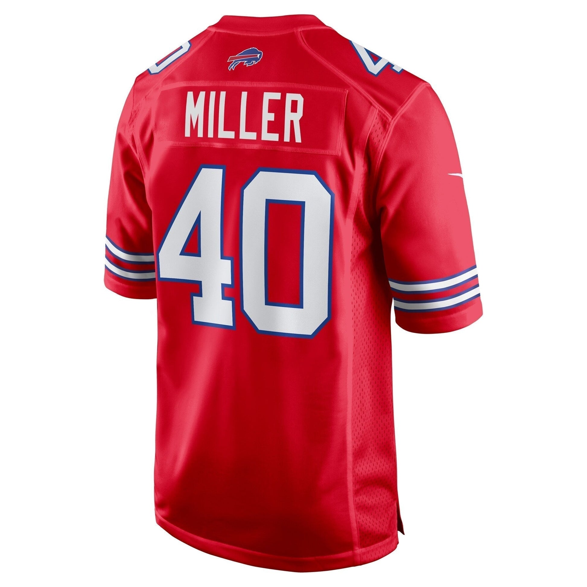 Von Miller Buffalo Bills Alternate Game Jersey - Red football jersey product view 3
