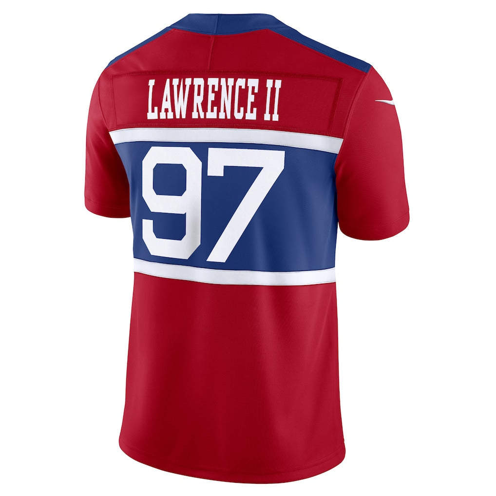 NY.Giants #97 Dexter Lawrence II Century Red Alternate Vapor F.U.S.E. Limited Jersey football jersey product view 1