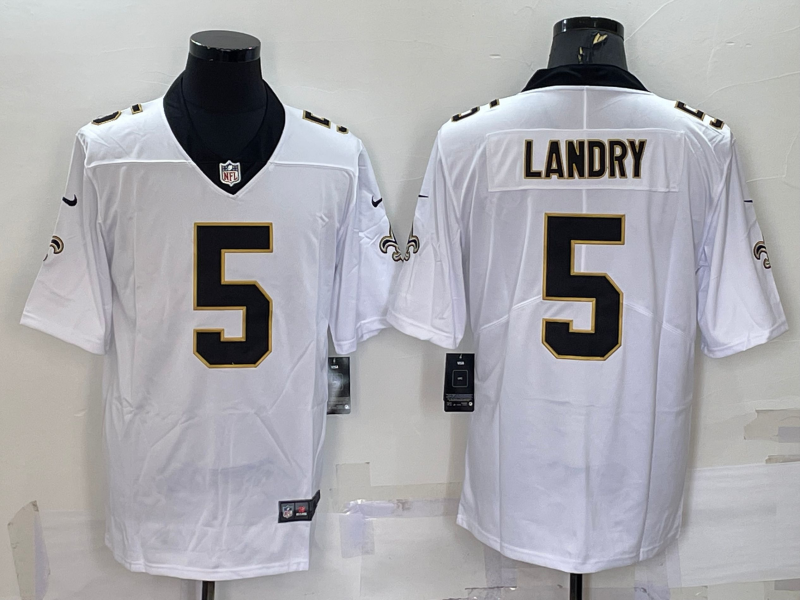 Men's New Orleans Saints Jarvis Landry White Game Jersey football jersey product view 1