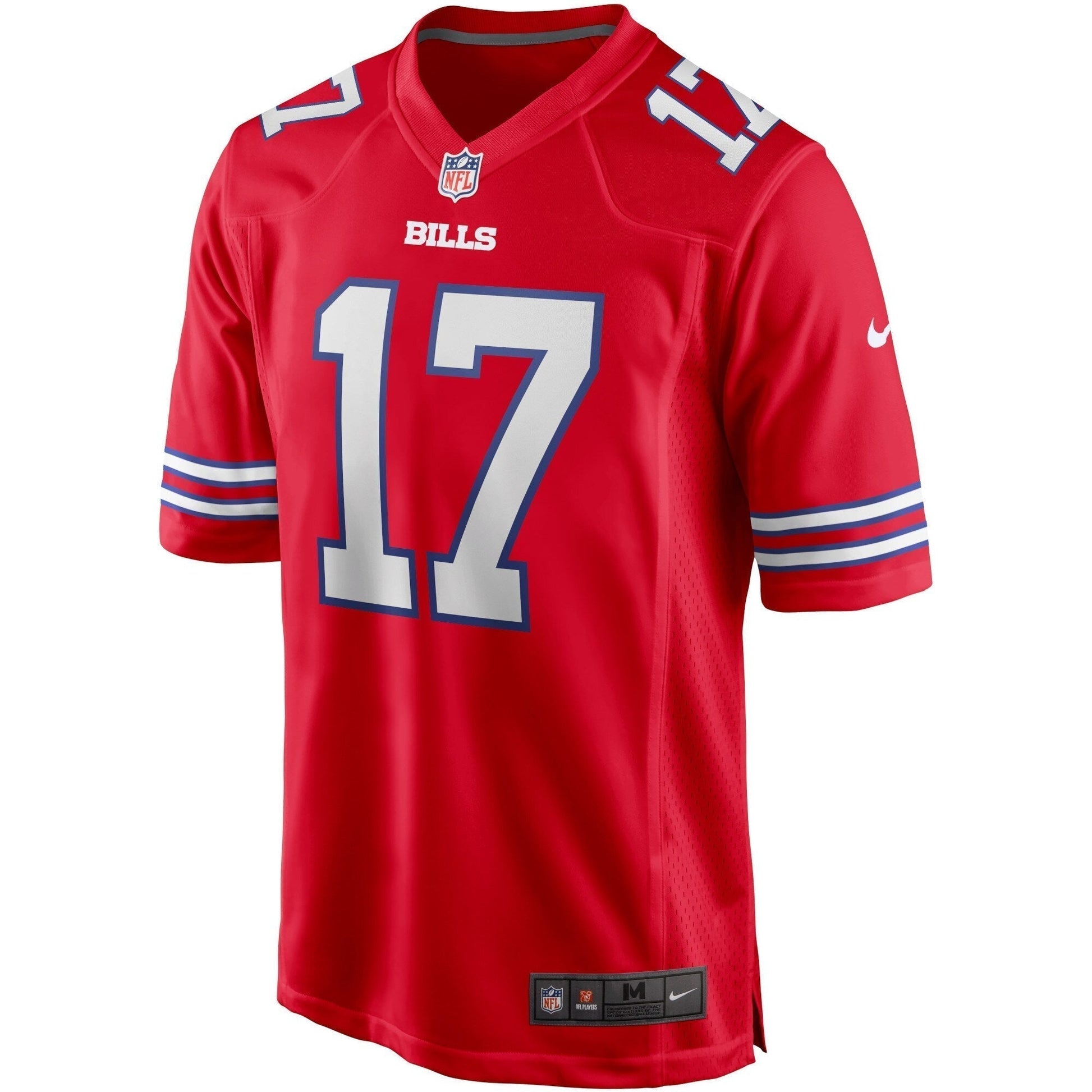 Josh Allen Buffalo Bills Alternate Game Jersey - Red football jersey product view 2
