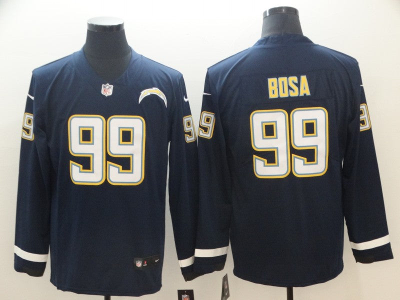 Men's Los Angeles Chargers Joey Bosa #99 Navy Game Player Jersey1 football jersey product view 1
