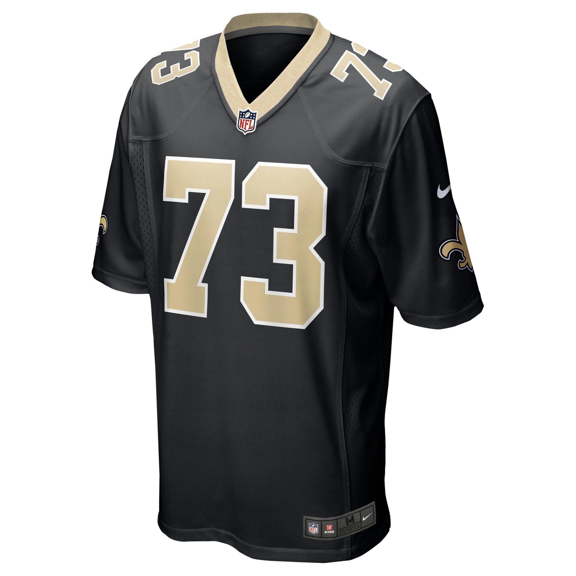 Ethan Greenidge New Orleans Saints Game Jersey - Black football jersey product view 2