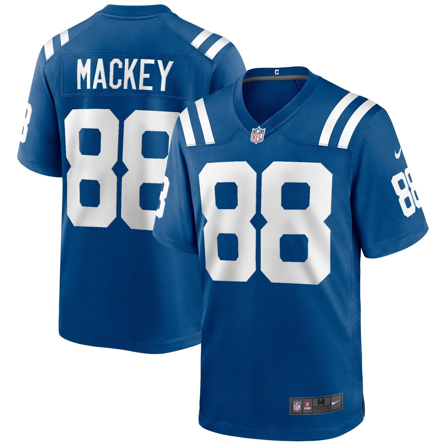 John Mackey Indianapolis Colts Game Retired Jersey - Royal football jersey product view 1