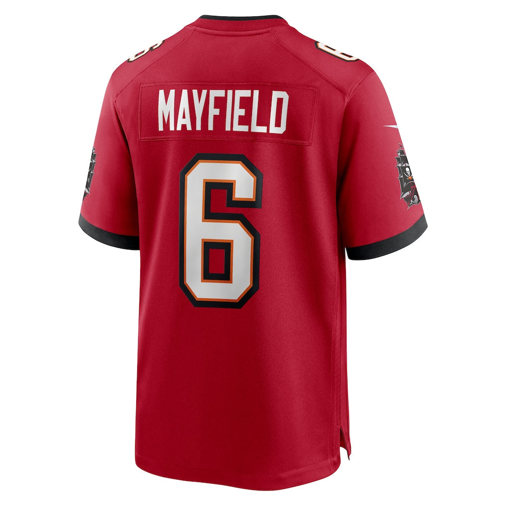 TB.Buccaneers #6 Baker Mayfield Red Team Game Jersey football jersey product view 1