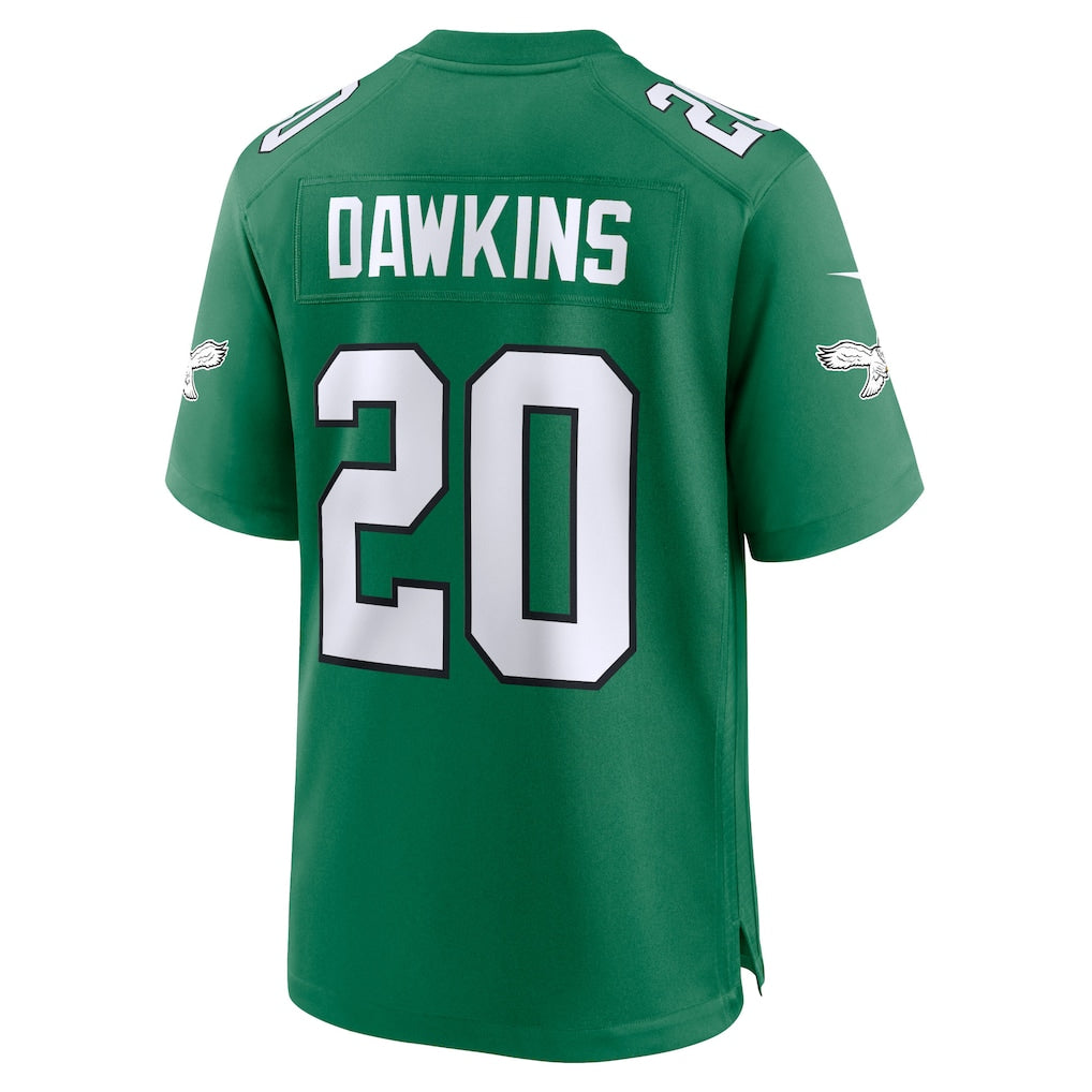 P.Eagles #20 Brian Dawkins Kelly Green Alternate Retired Player Game Jersey football jersey product view 1