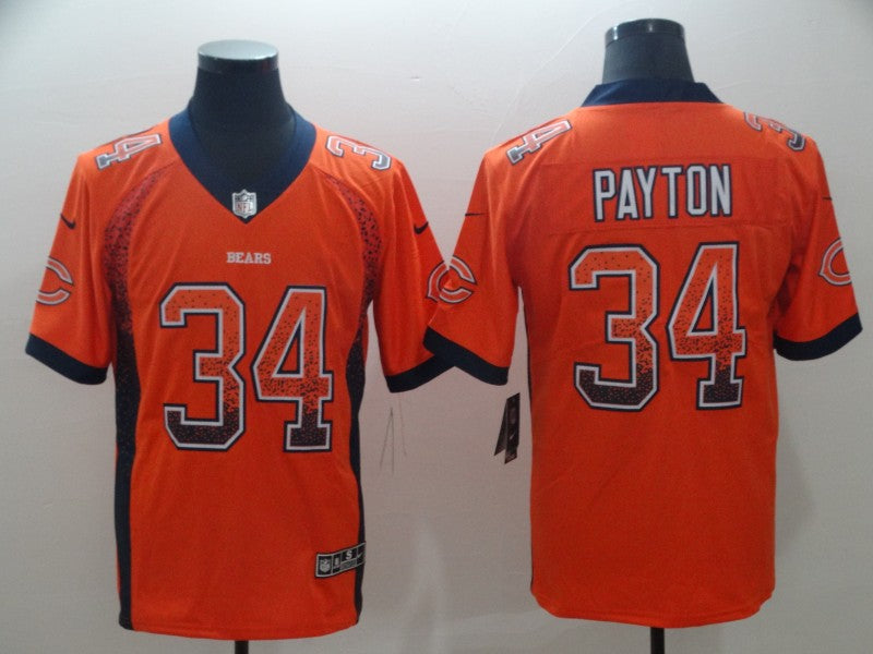 Men's Chicago Bears Walter Payton #34 Orange Game Jersey1 football jersey product view 1