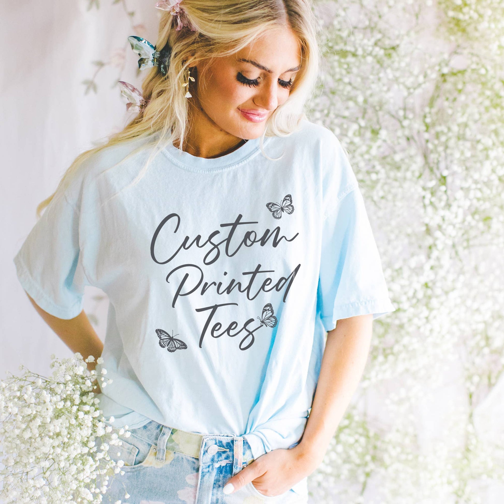 Custom Comfort Colors Tee - Spring Colors Unisex T-shirt, Sweatshirt, Hoodie, Long Sleeve Tee - T-Shirt, Sweatshirt, Hoodie