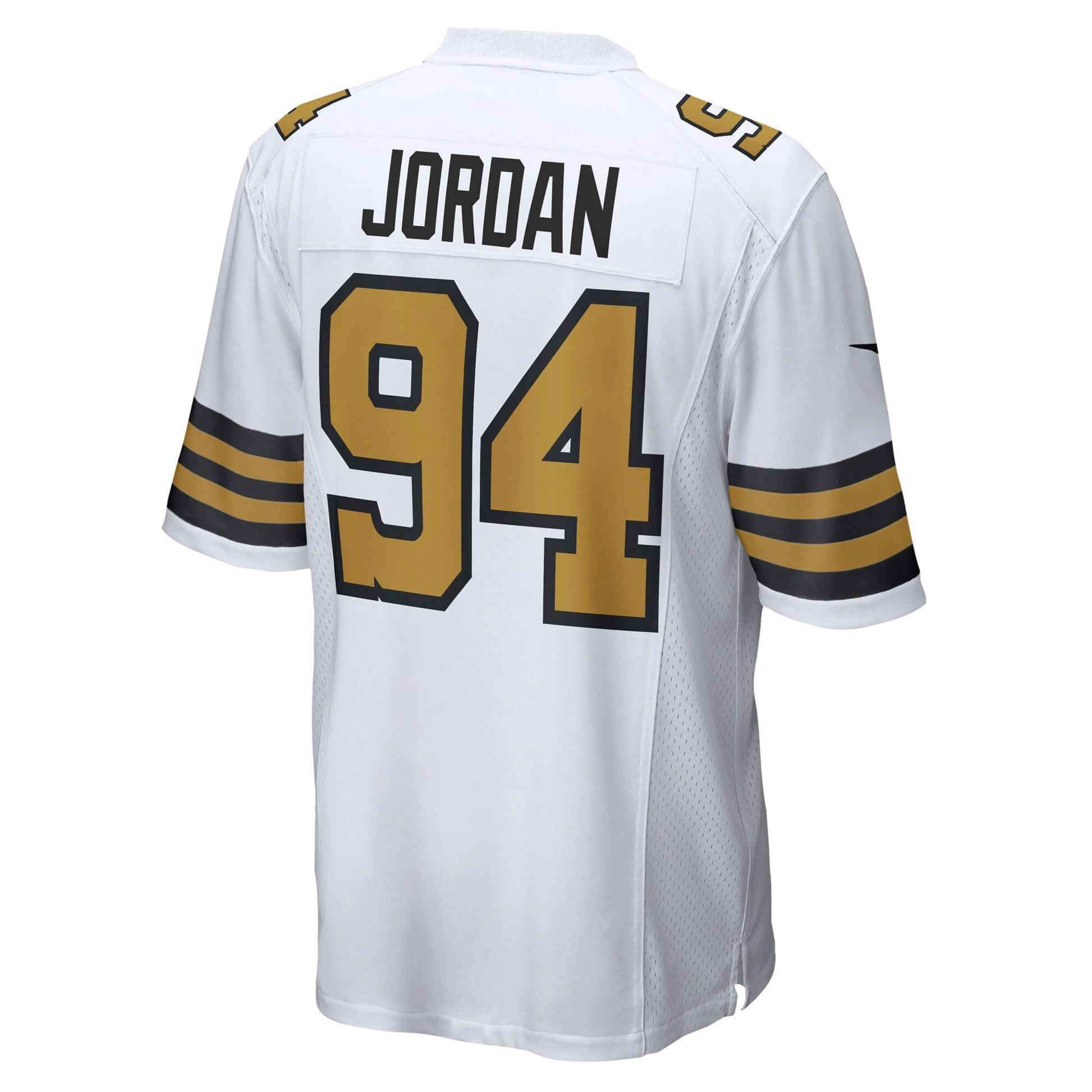 Cameron Jordan New Orleans Saints Alternate Game Jersey - White football jersey product view 3