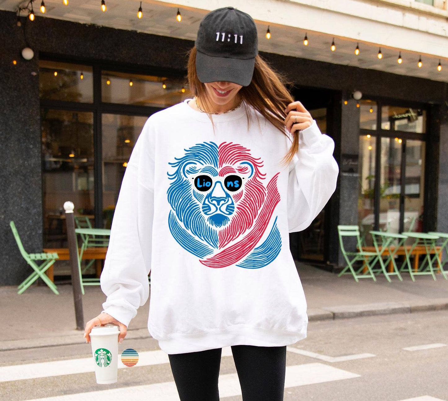 Detroit Lions Vintage Sweatshirt - Retro Game Day Fan Gift Unisex T-shirt, Sweatshirt, Hoodie, Long Sleeve Tee - T-Shirt, Sweatshirt, Hoodie
