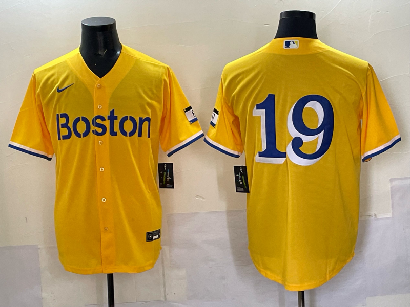 Men's Boston Red Sox Roman Anthony Gold City Connect Limited Jersey baseball jersey product view 1