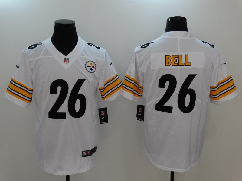 Men's Pittsburgh Steelers LeVeon Bell White Game Jersey football jersey product view 1