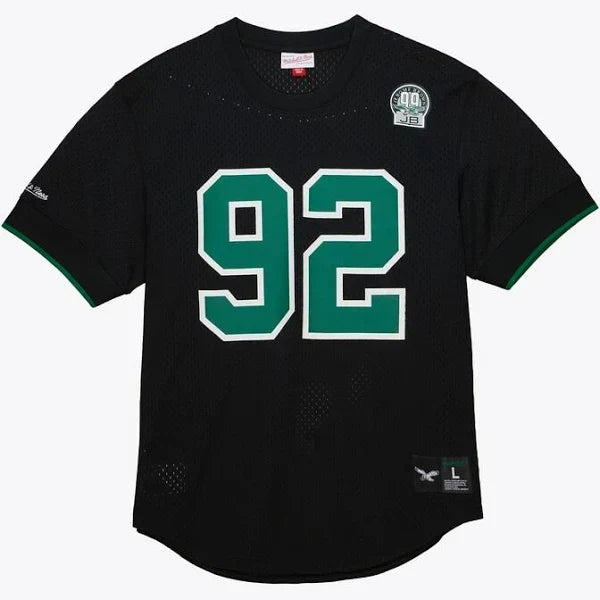 Men's Reggie White Black Philadelphia Eagles Retired Player Name Number Mesh Top football jersey product view 2