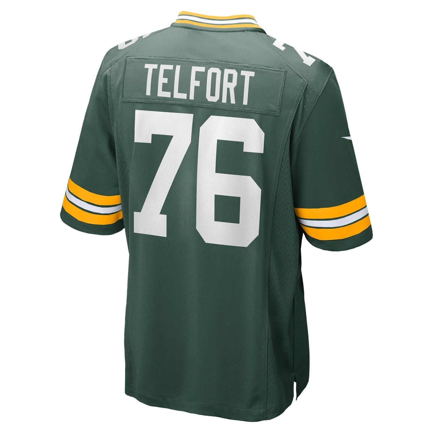 Kadeem Telfort Green Bay Packers Game Jersey - Green football jersey product view 3