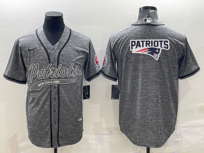 Men's New England Patriots Gray Game Jersey1 football jersey product view 1