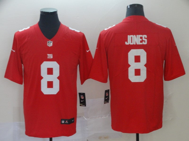 Men's New York Giants #8 Daniel Jones Jersey1 Red football jersey product view 1