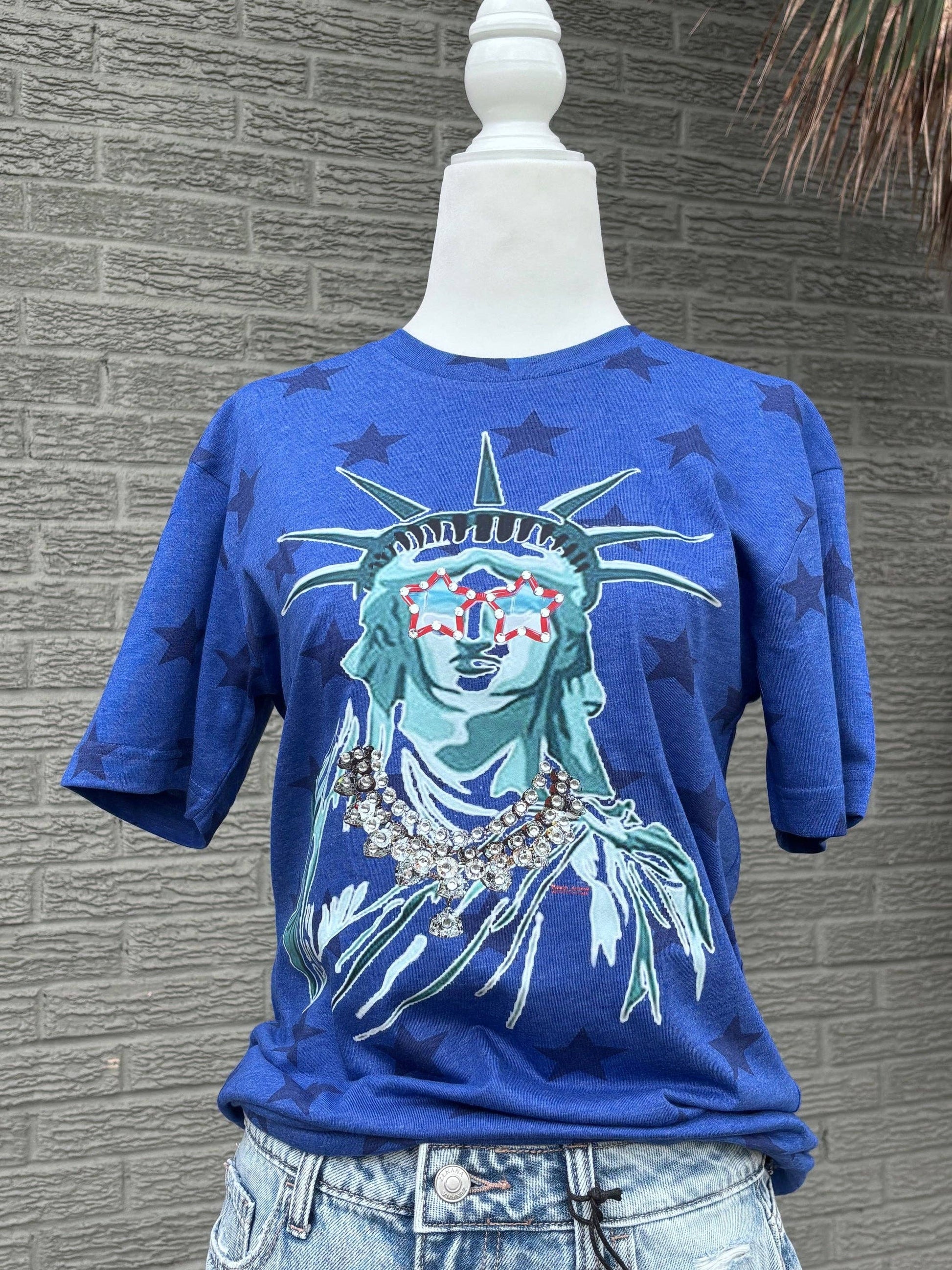 Lady Liberty Unisex T-shirt, Sweatshirt, Hoodie, Long Sleeve Tee - T-Shirt, Sweatshirt, Hoodie