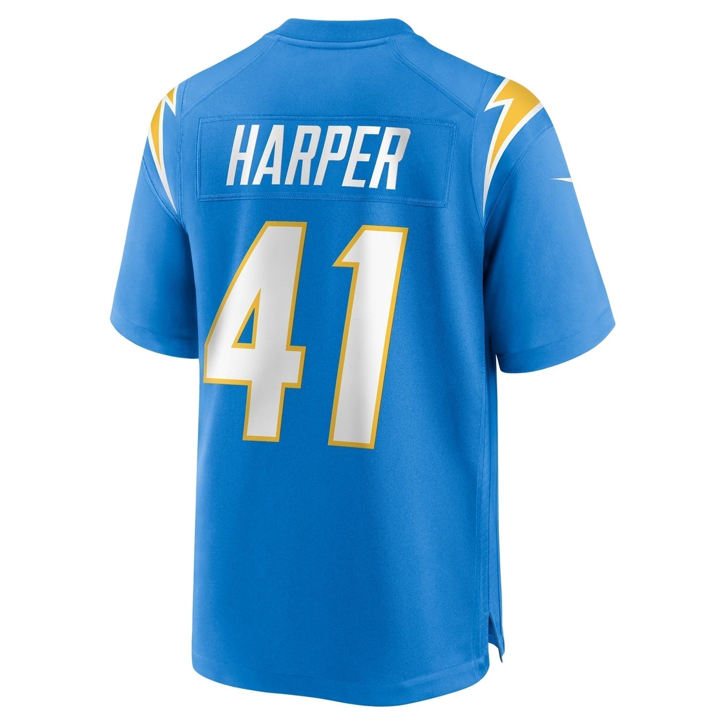 Thomas Harper Los Angeles Chargers Team Game Jersey - Powder Blue football jersey product view 3